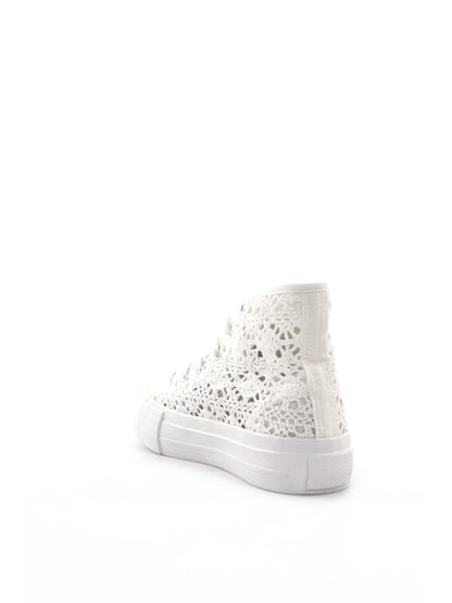 Sneakers Love Details bianche stringate per bambina e bambino
