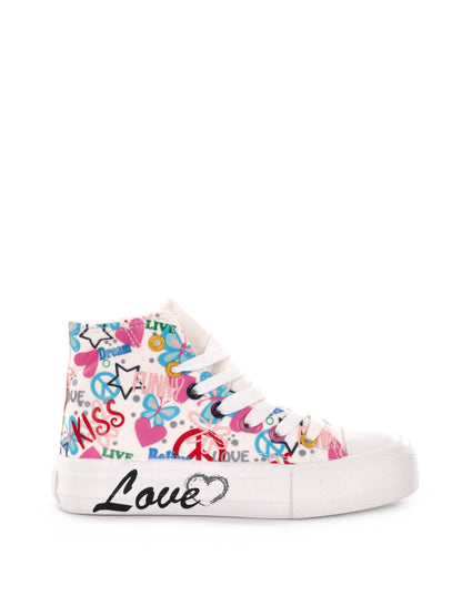 LOVE DETAILS SNEAKER - BIANCO