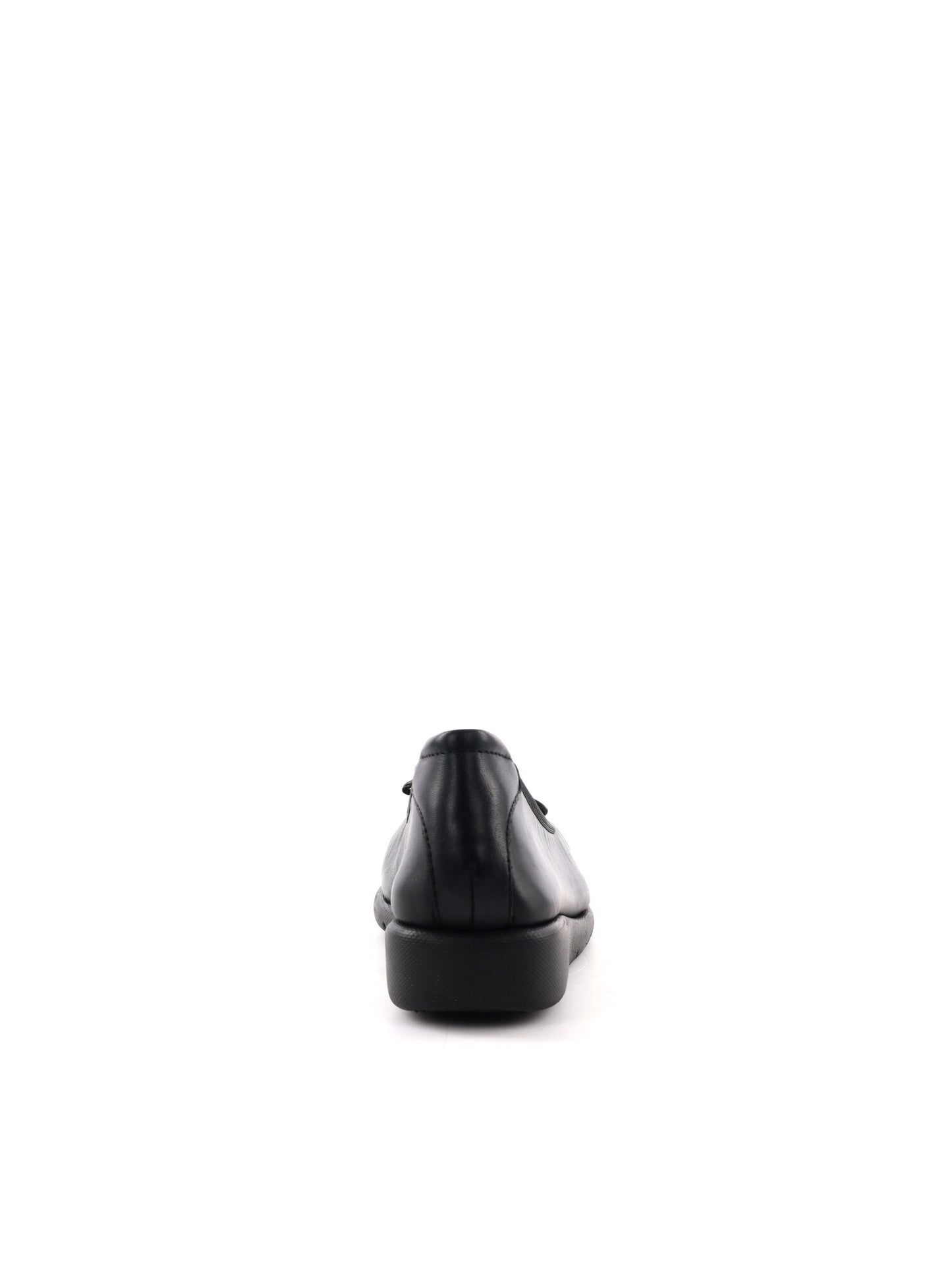 Shoelab April, ballerine in cuoio nero da donna con fiocco