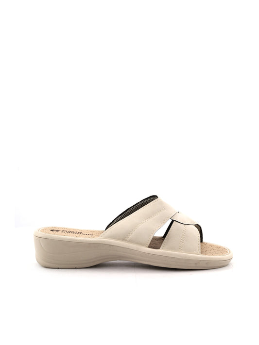 Ciabatte donna Tiglio Sophia in tessuto bianco