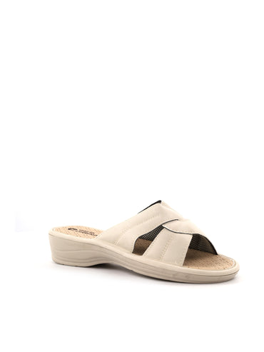 Ciabatte donna Tiglio Sophia in tessuto bianco