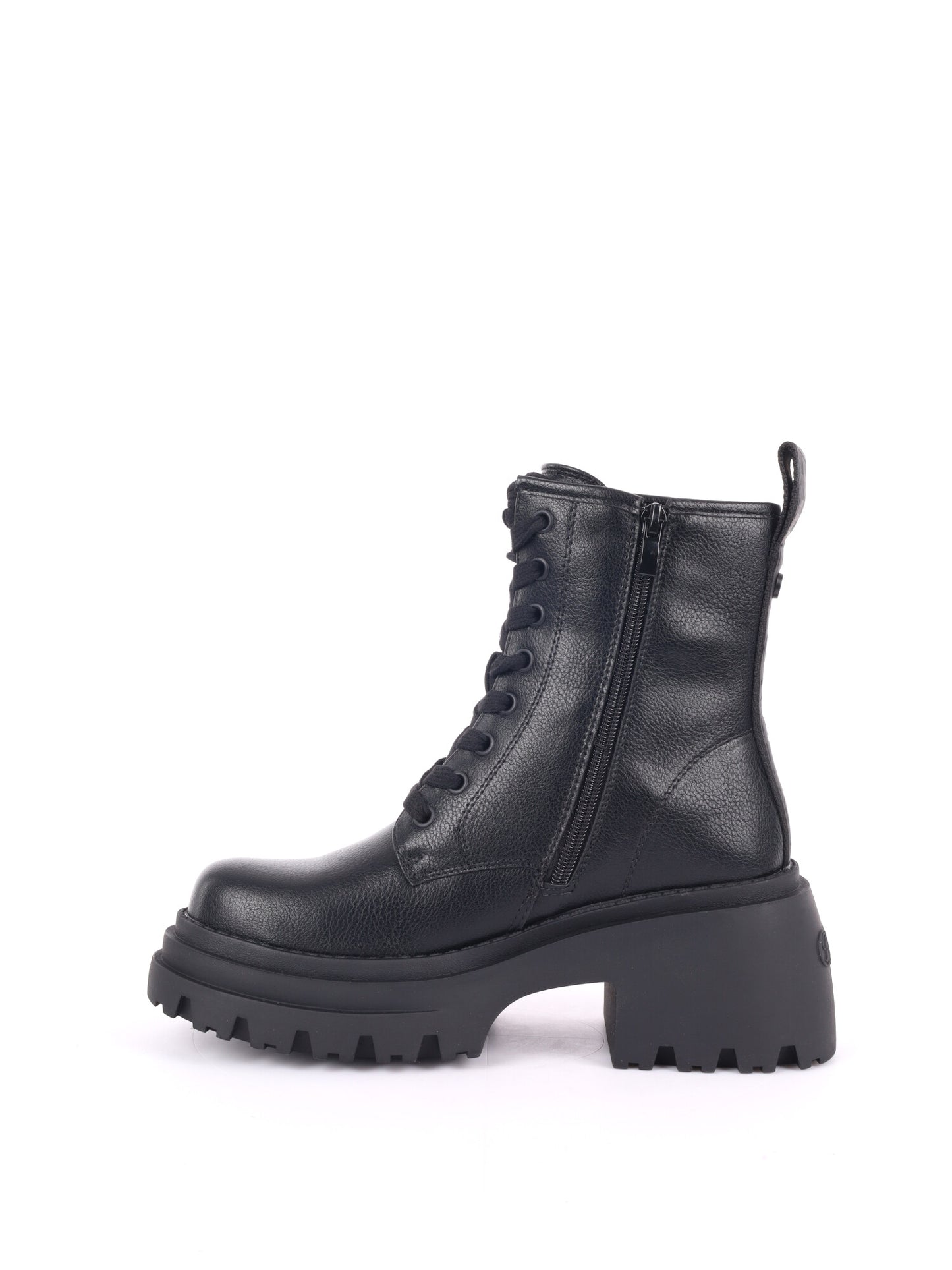 ANFIBI CON PLATEAU BRAVR LACE UP BUFFALO DA DONNA NERO