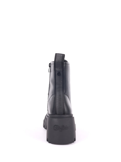 ANFIBI CON PLATEAU BRAVR LACE BUFFALO DA DONNA NERO