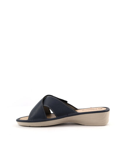 Ciabatte donna Tiglio Sophia in ecopelle blu elegante e confortevole