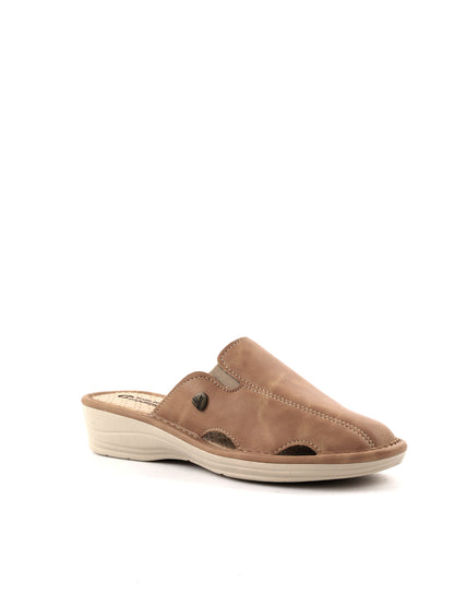 Tiglio 1629, ciabatta sabot beige da donna per uso quotidiano