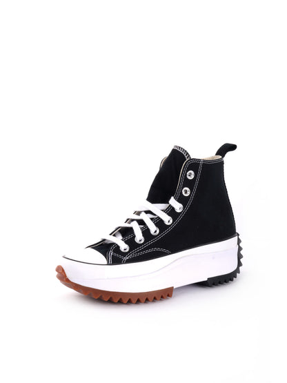 Converse Run Star Hi, sneakers platform nere da donna casual