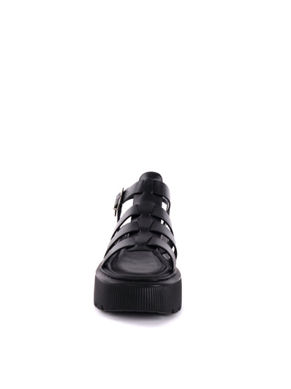 SANDALO CON ZEPPA REFRESH DONNA NERO