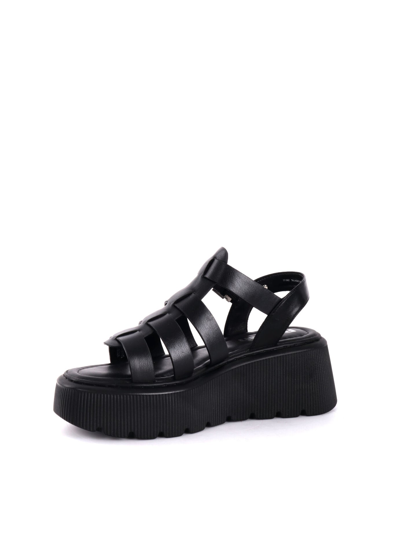 SANDALO CON ZEPPA REFRESH DONNA NERO