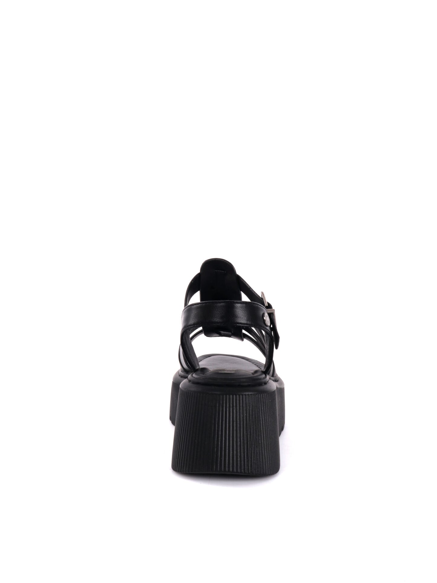 SANDALO CON ZEPPA REFRESH DONNA NERO