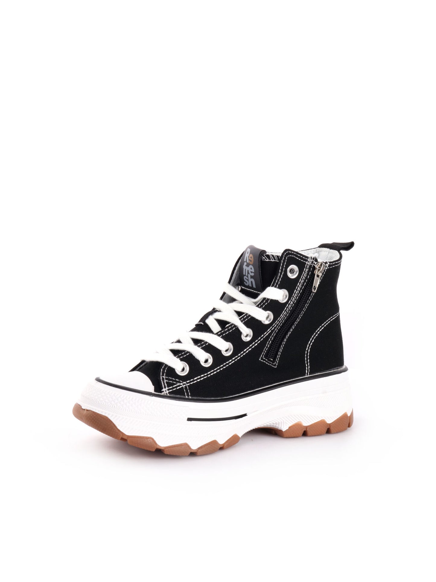 SNEAKERS CON PLATFORM REFRESH DONNA NERO