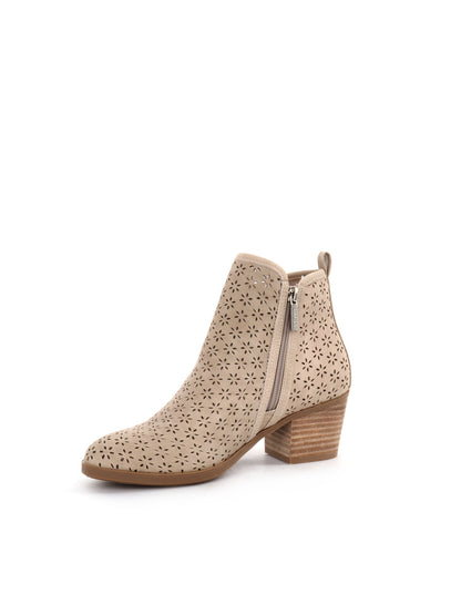 STIVALETTO CON ZIP REFRESH DONNA BEIGE