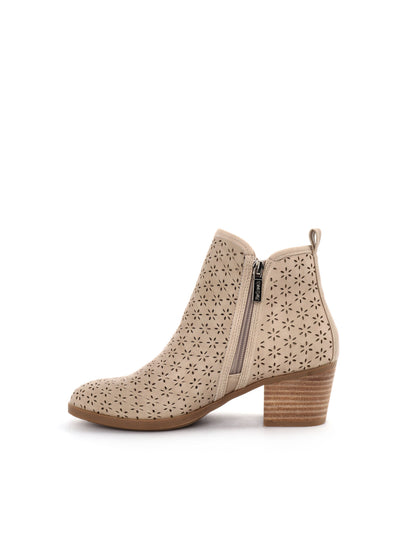 STIVALETTO CON ZIP REFRESH DONNA BEIGE
