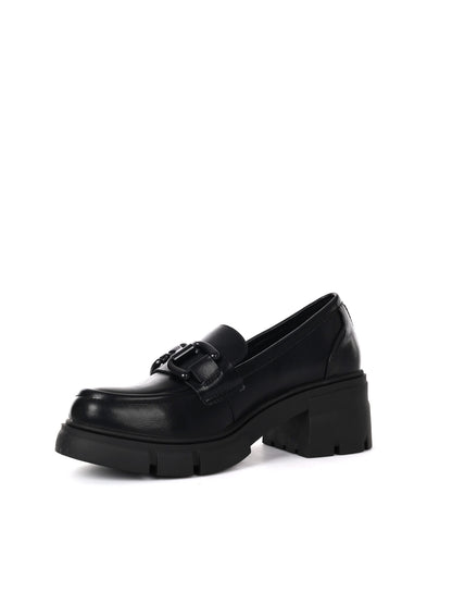 MOCASSINO CON TACCO REFRESH  DA DONNA NERO