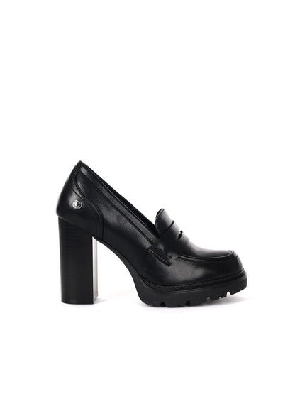 MOCASSINO CON TACCO REFRESH DA DONNA NERO