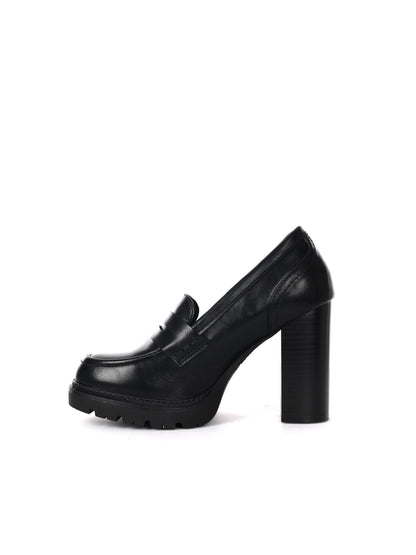 MOCASSINO CON TACCO REFRESH DA DONNA NERO