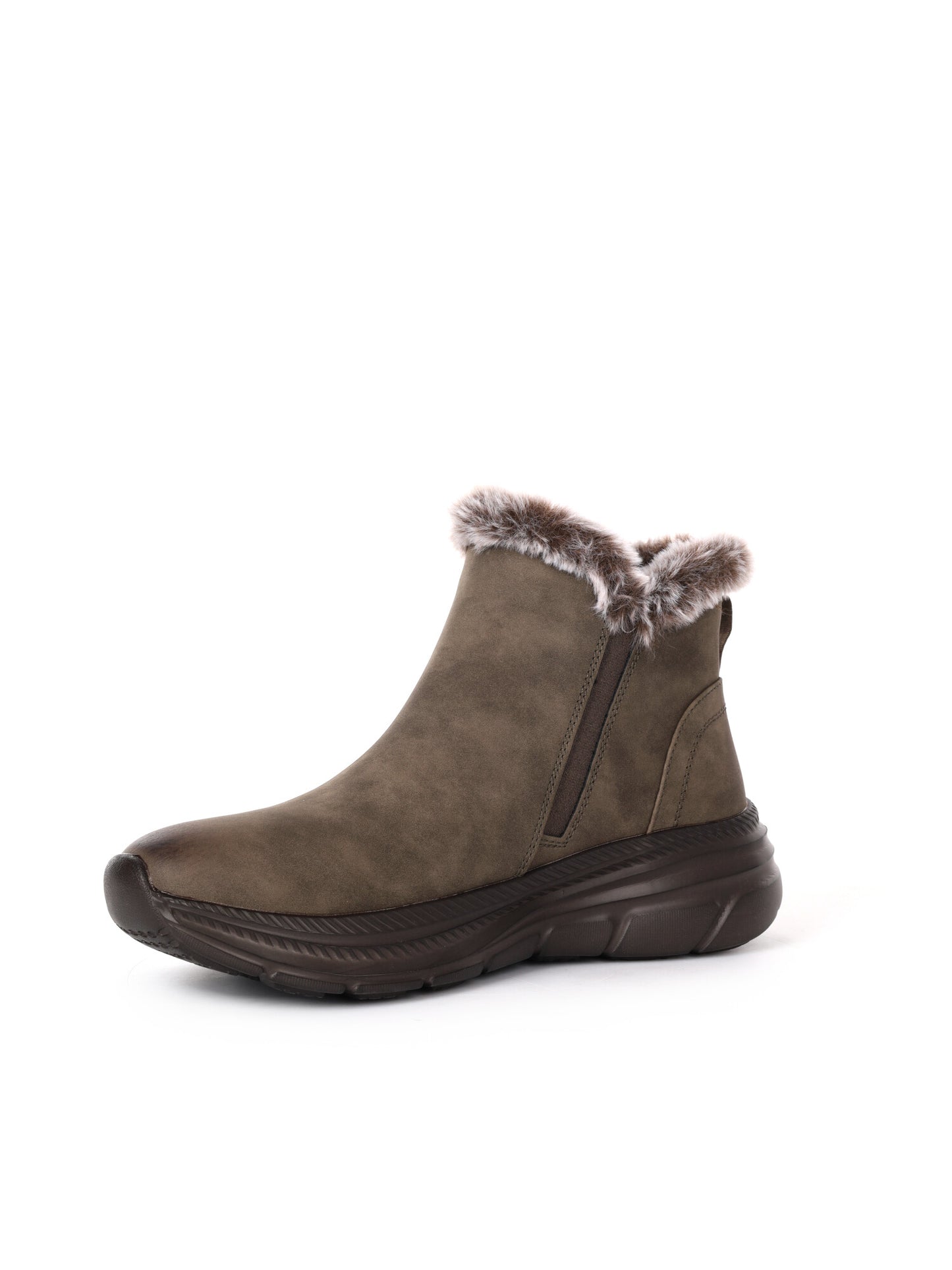 STIVALETTO CON PELLICCIA REFRESH DA DONNA TAUPE
