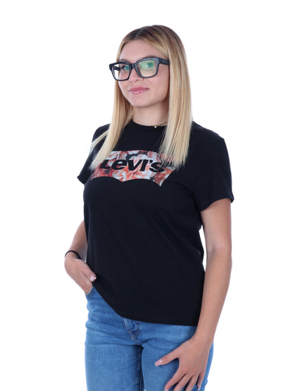 T-SHIRT CON STAMPA LEVI'S DONNA NERO