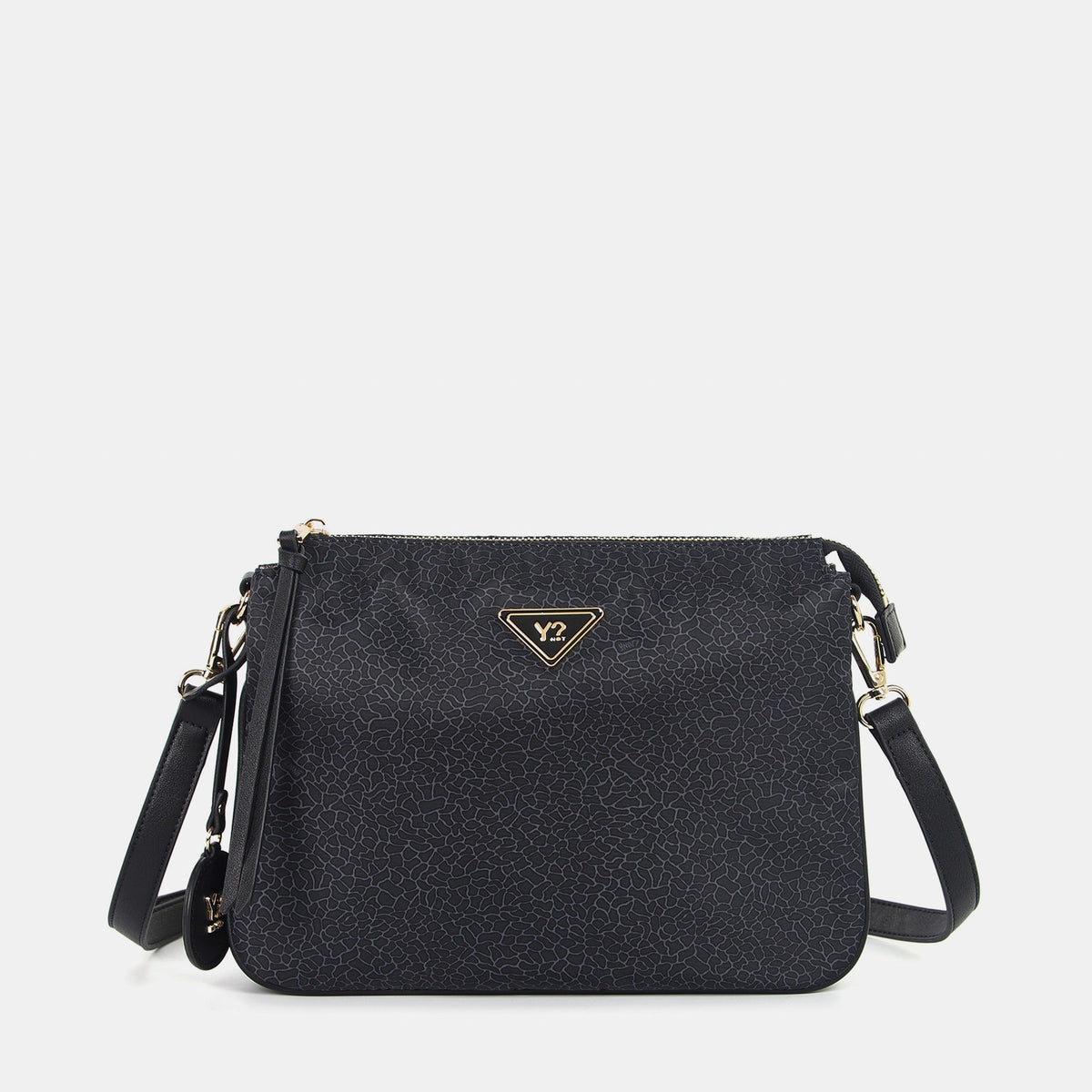 Y-not 3 compartment borsa da unisex nero