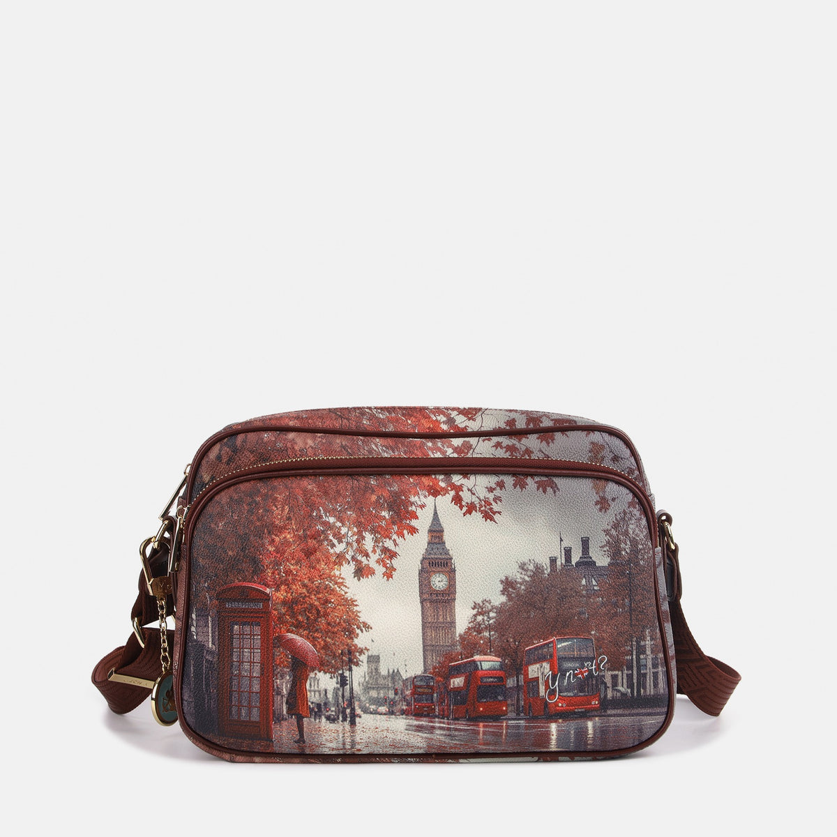 Y-not reporter borsa da unisex bordeaux