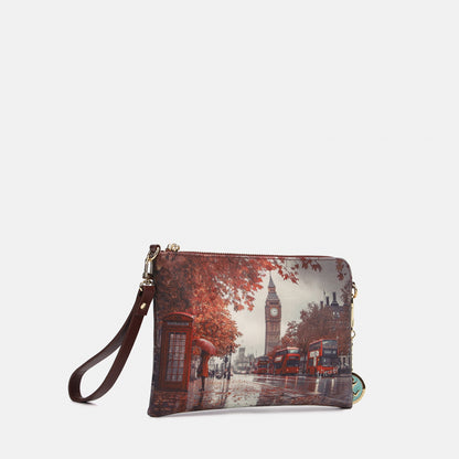 Y-not clutch borsa da unisex bordeaux