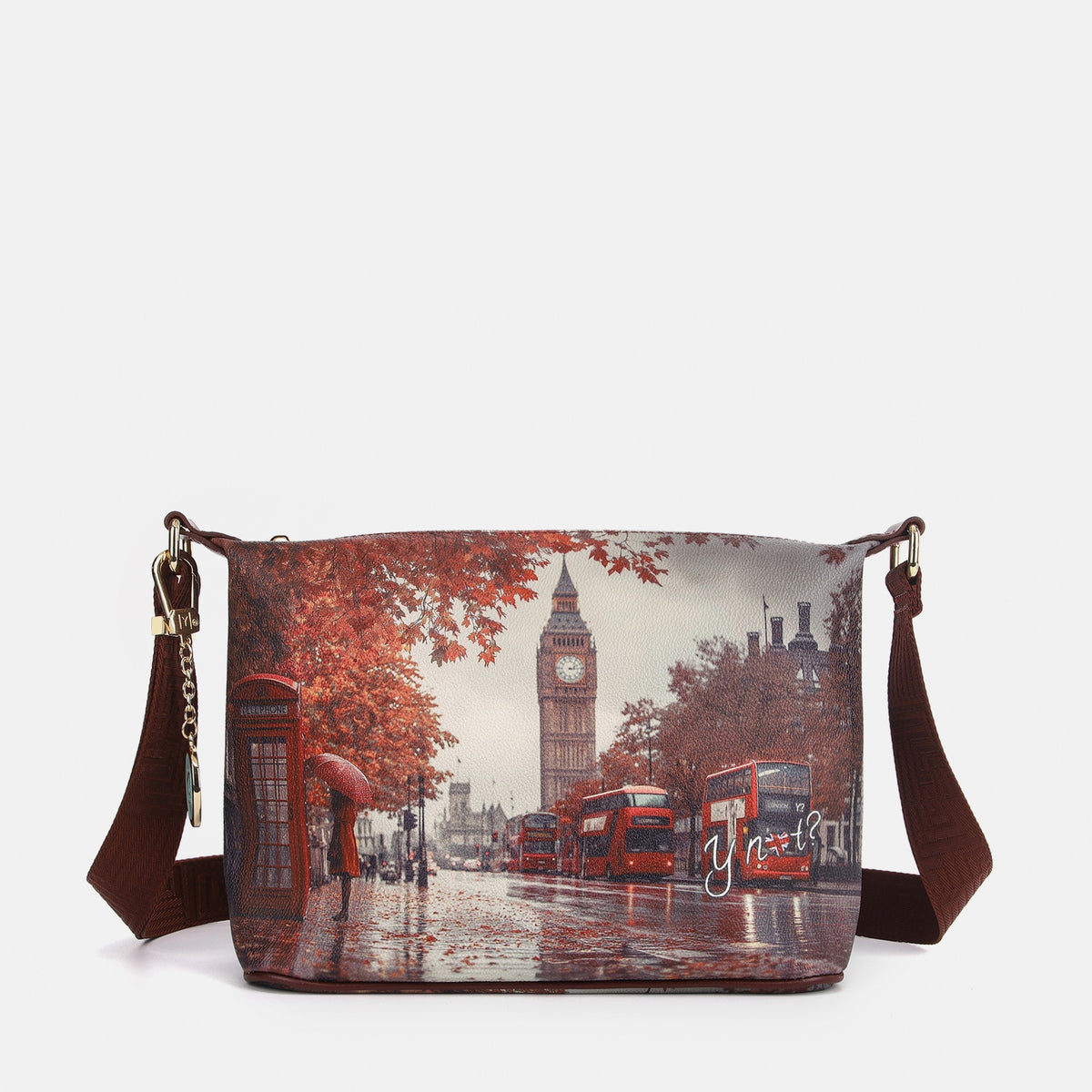 Y-not hobo easy smal borsa da unisex bordeaux