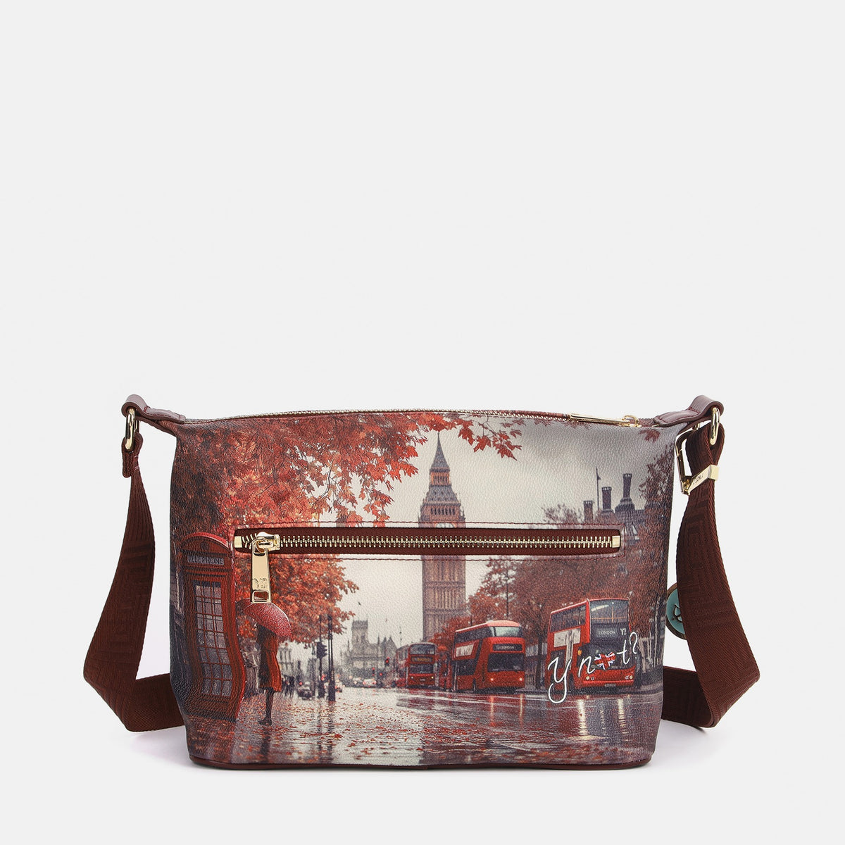Y-not hobo easy smal borsa da unisex bordeaux