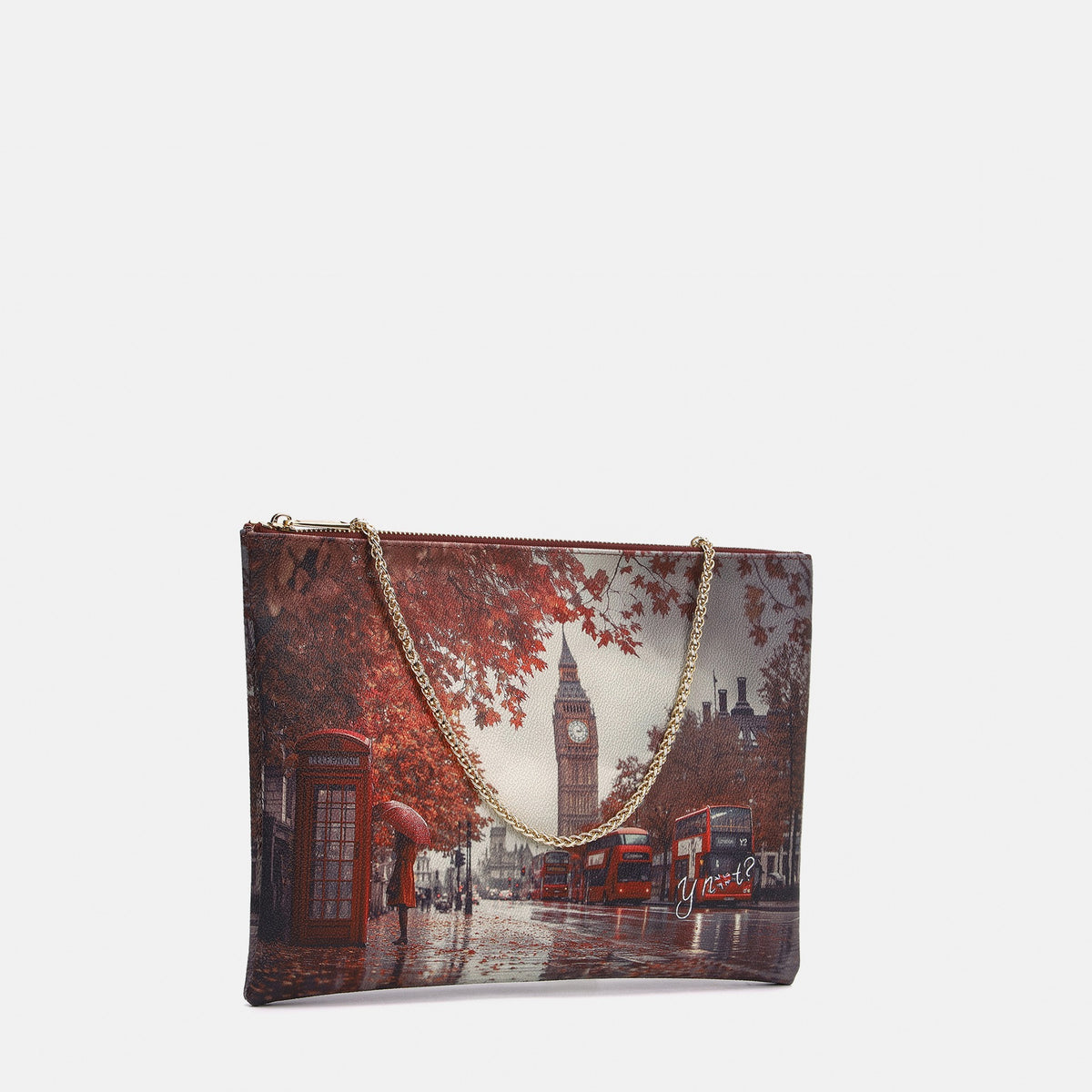 Y-not clutch big borsa da unisex bordeaux
