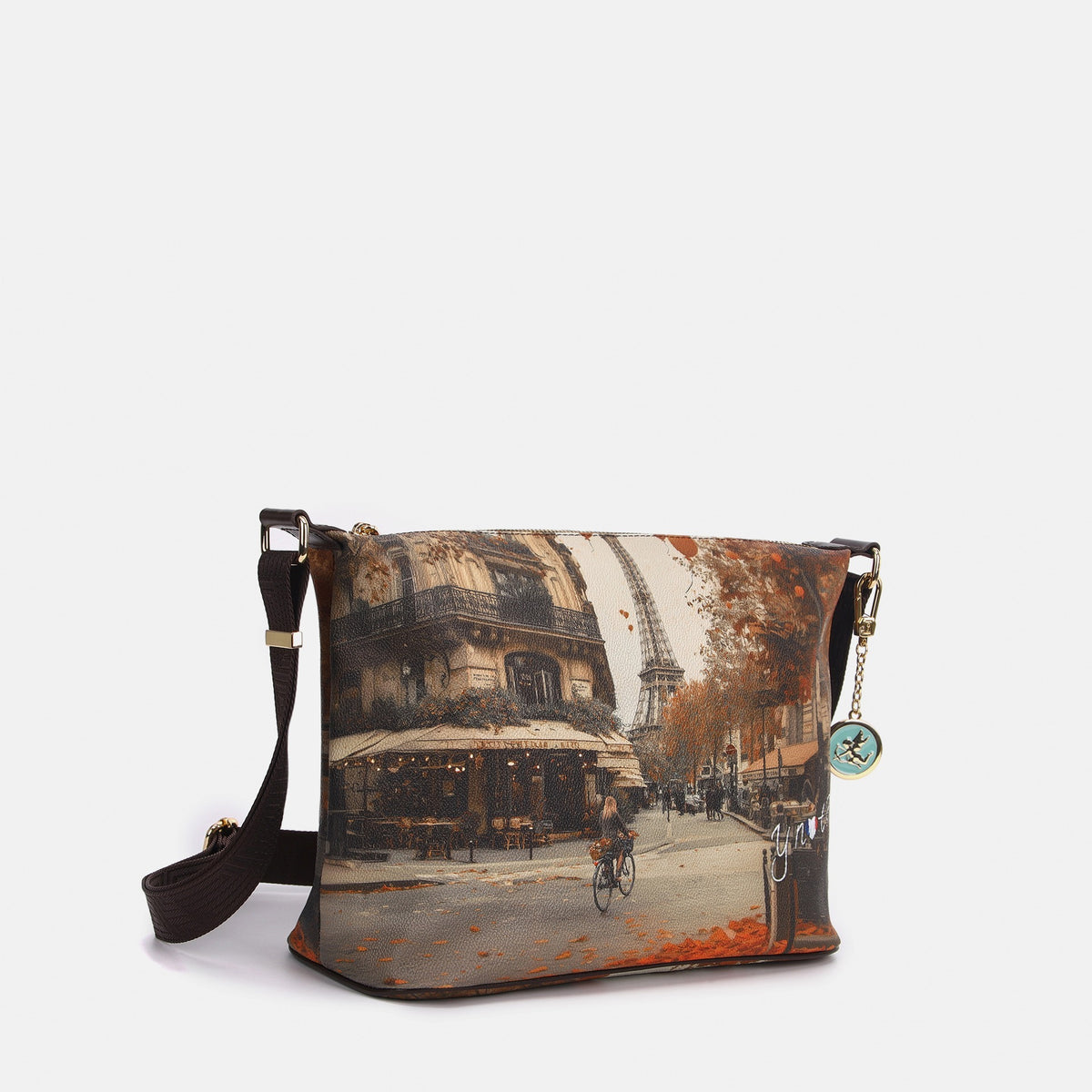 Y-not hobo easy larg borsa da unisex marrone