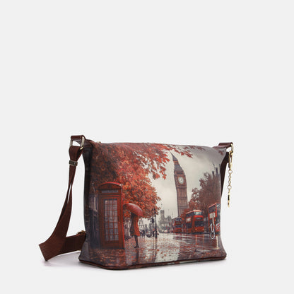 Y-not hobo easy larg borsa da unisex bordeaux