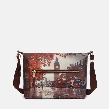Y-not hobo easy larg borsa da unisex bordeaux