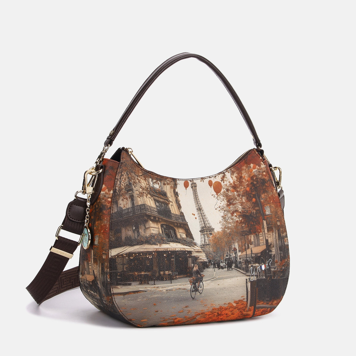 Y-not hobo bag borsa da unisex marrone