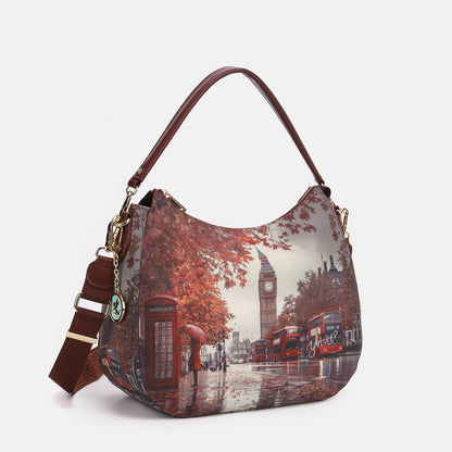 Y-not hobo bag borsa da unisex bordeaux
