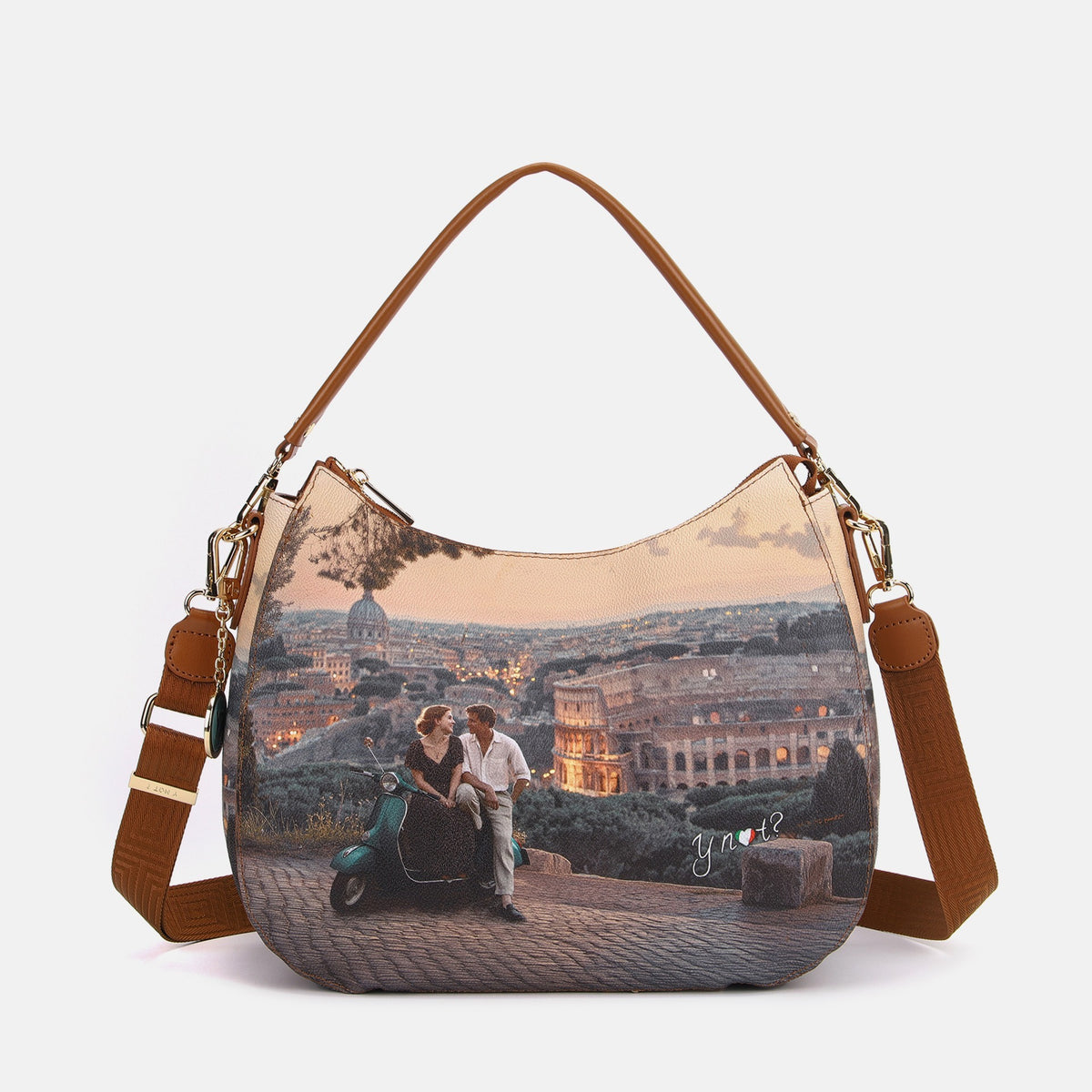Y-not hobo bag borsa da unisex taupe