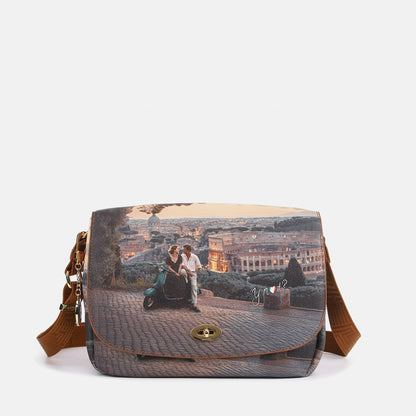 Y-not flap bag large borsa da unisex taupe