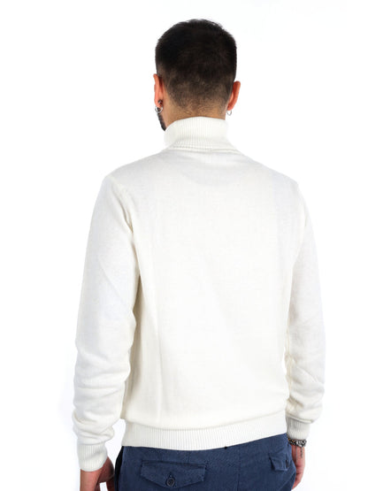 Fb maglia dolce cash da uomo panna