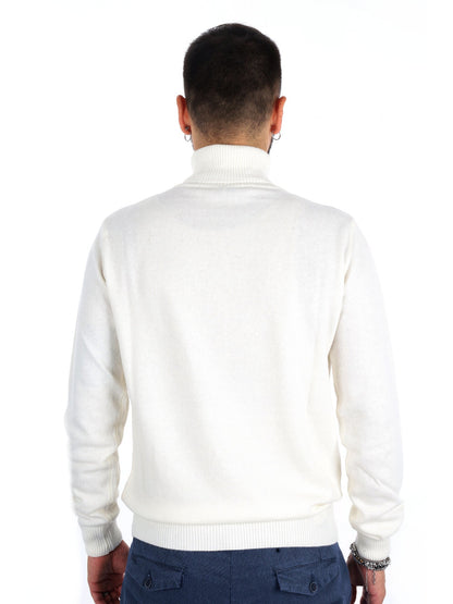 Fb maglia dolce cash da uomo panna