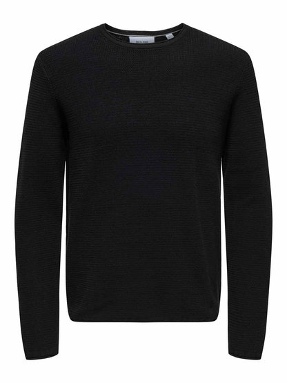 Only&sons eric maglia da uomo nero
