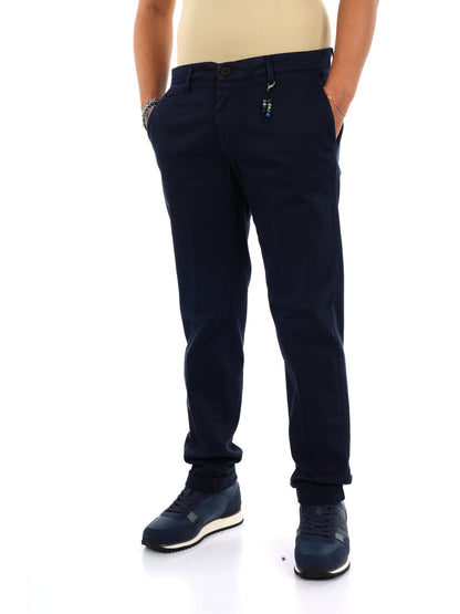 Fb panta diagonale pantalone da uomo blu