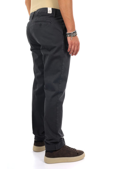Fb panta diagonale pantalone da uomo ferro