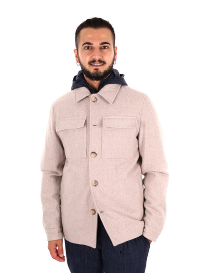 Fb giubbino da uomo beige