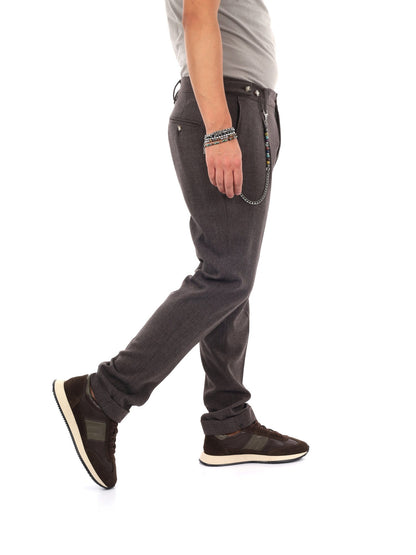 Fb pantalone+catena pantalone da uomo moro