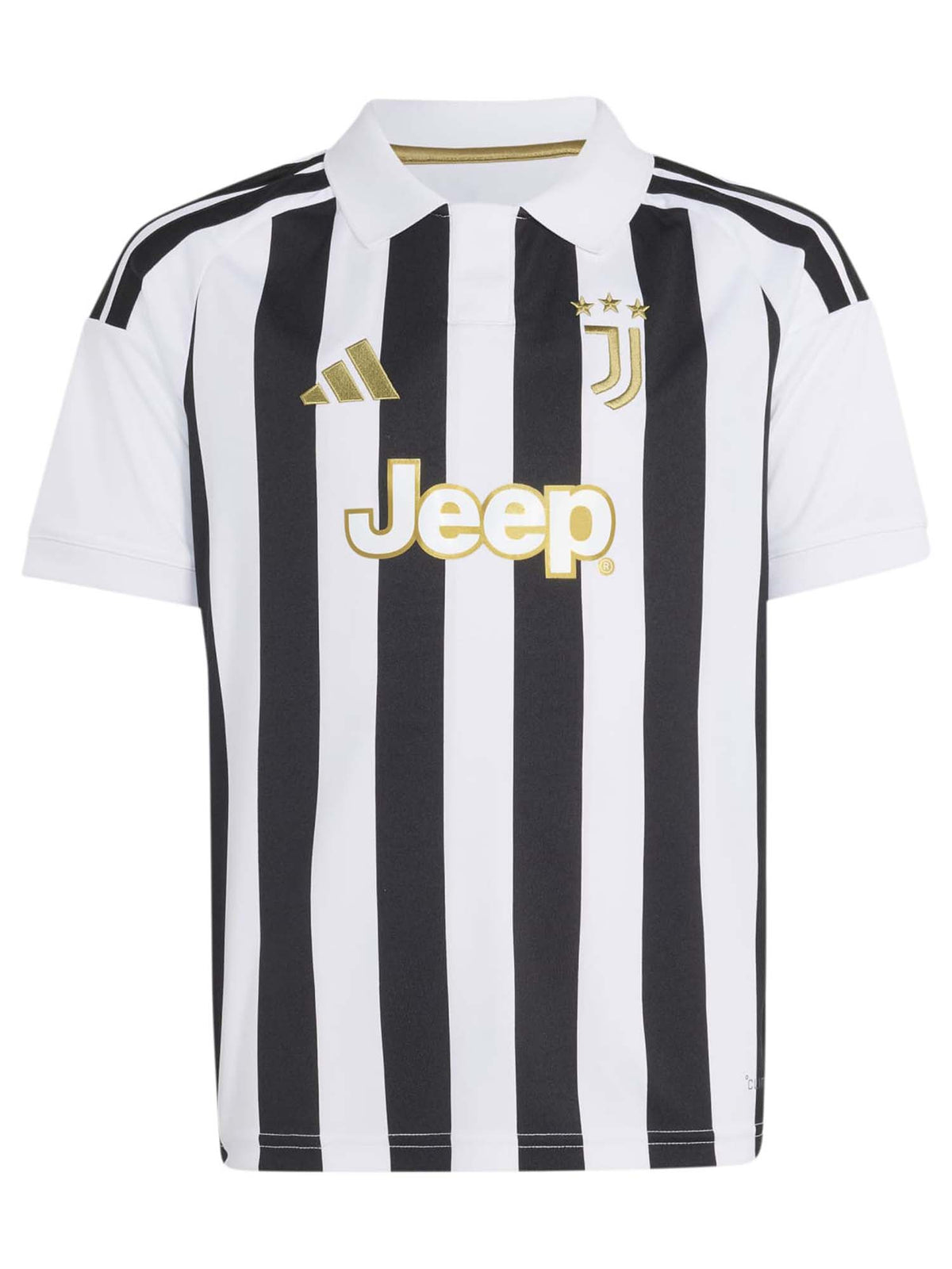 Adidas juve home t-shirt mm calcio da bambino/a bianco-nero
