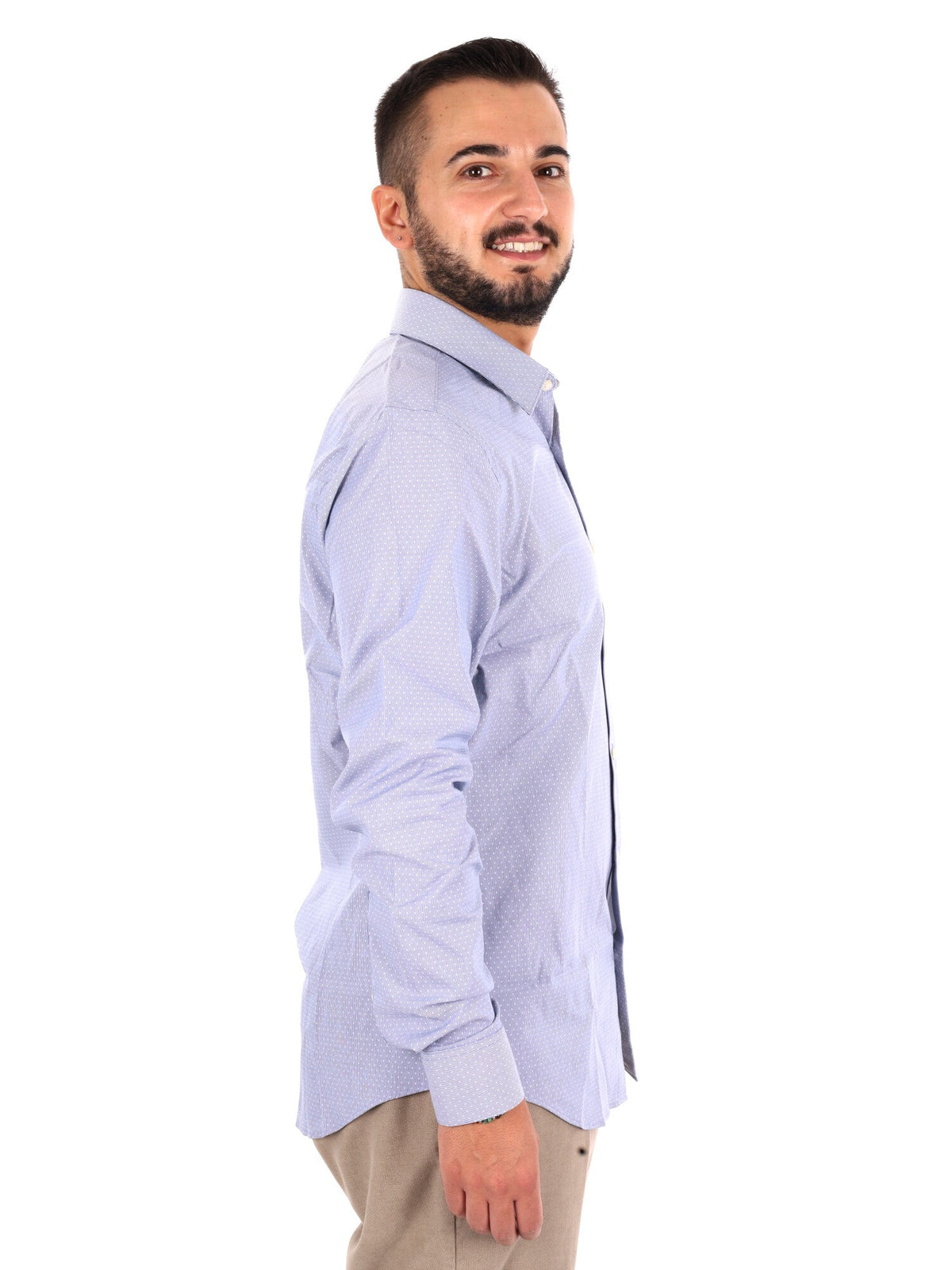 Ck slim performance camicia da uomo blu