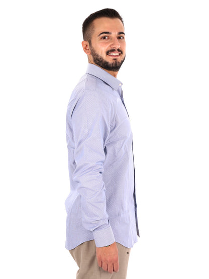 Ck slim performance camicia da uomo blu