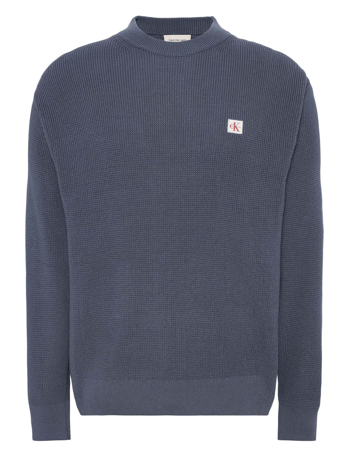 Ck cotton waffle cre maglia da uomo avio