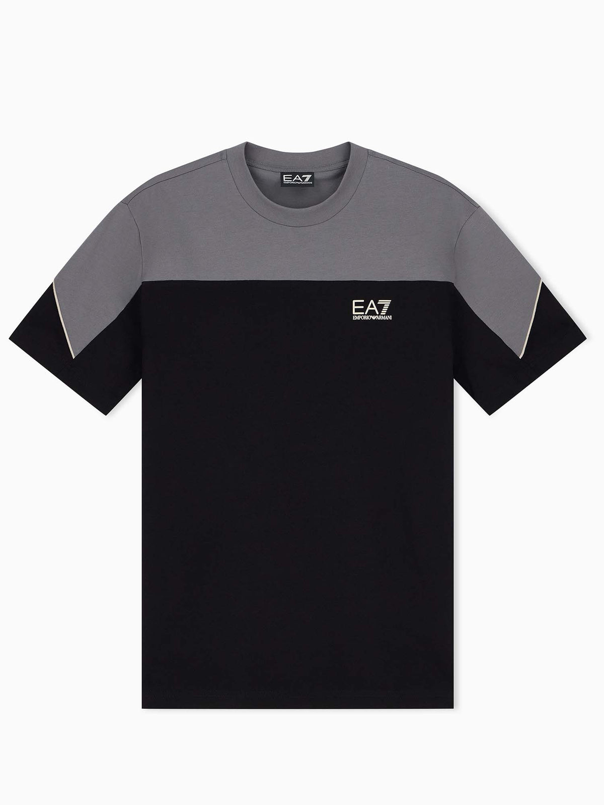 EA7 train colourbloc t-shirt da uomo nero