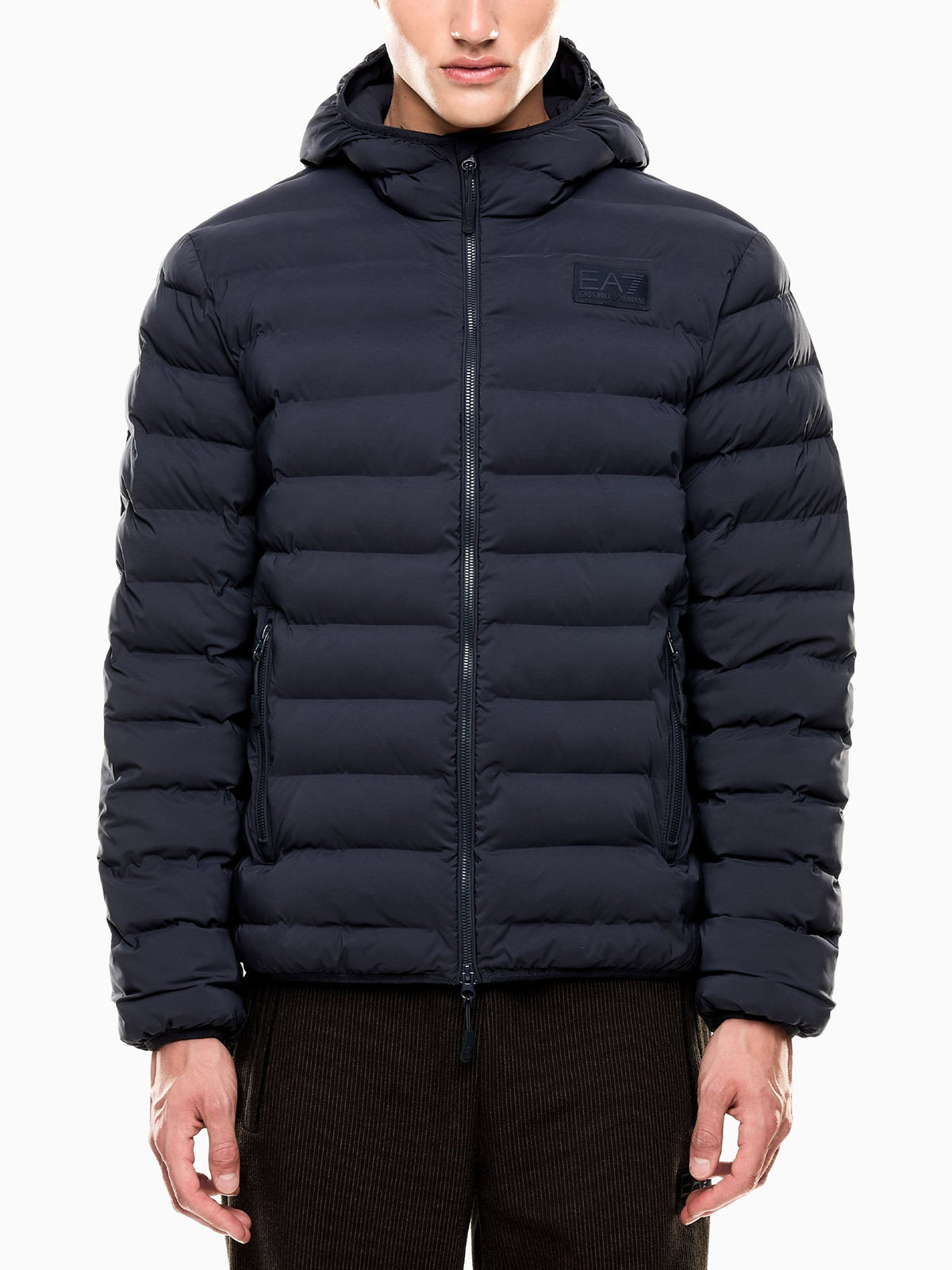 EA7 eco down jkt giubbino da uomo blu