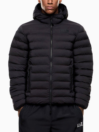 EA7 eco down jkt giubbino da uomo nero