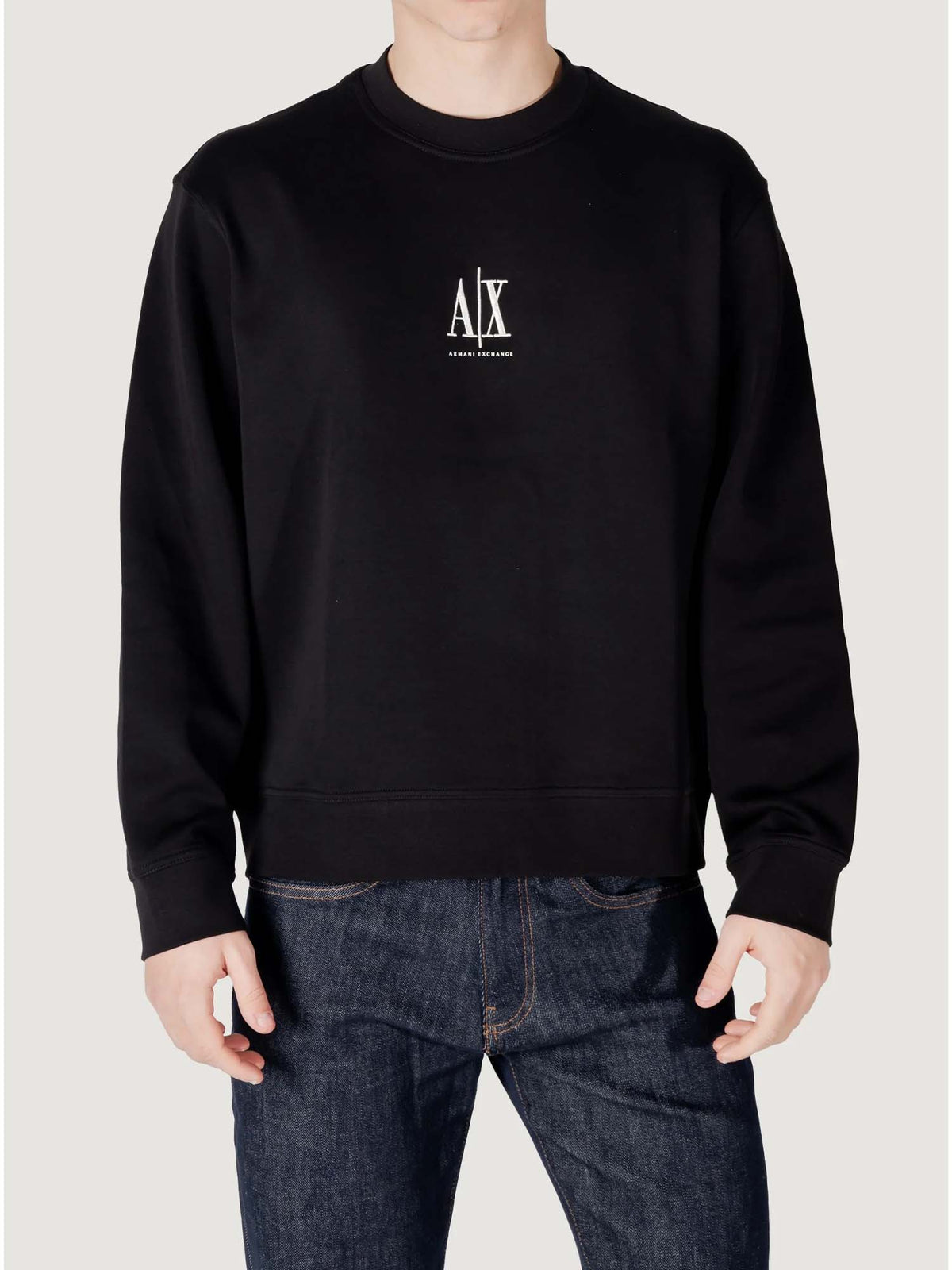 Armani excange felpa da uomo nero