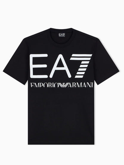 EA7 train logo serie t-shirt da uomo nero